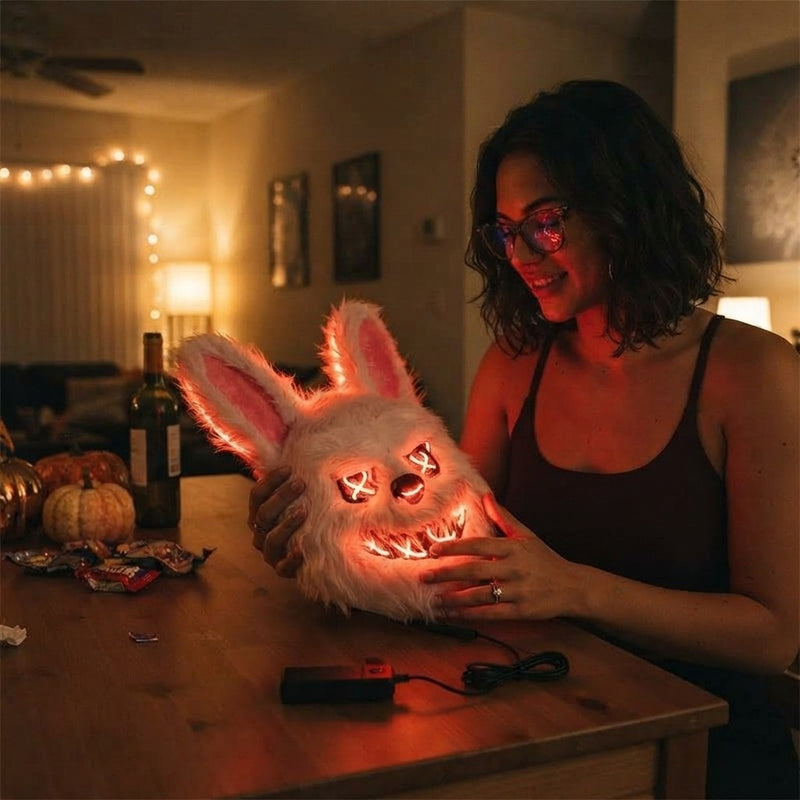 Mascara LED Halloween de Coneja